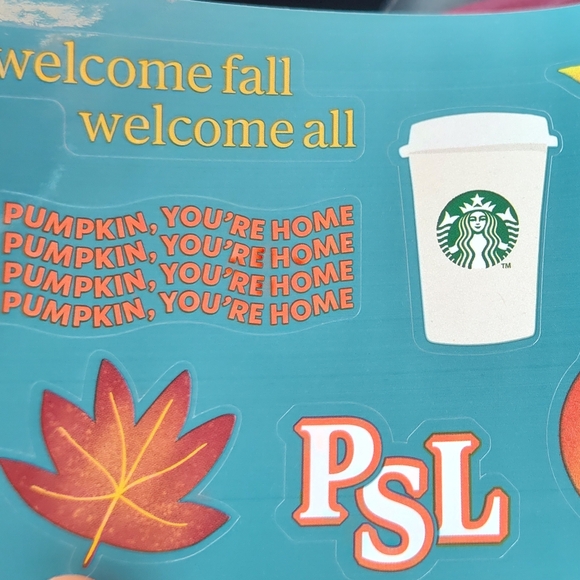 Starbucks Fall 2024 Stickers - Picture 3 of 3